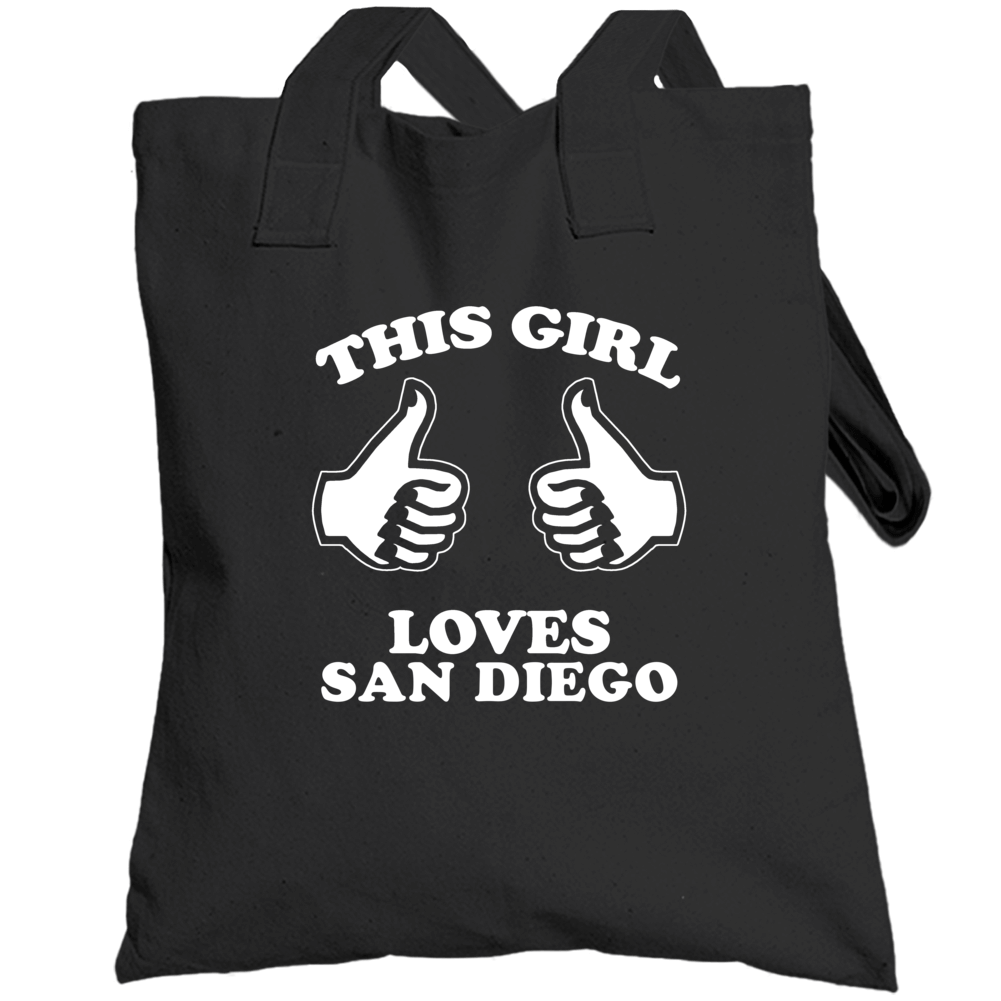 This Girl Loves San Diego Custom Totebag This Girl Loves San Diego Custom Totebag