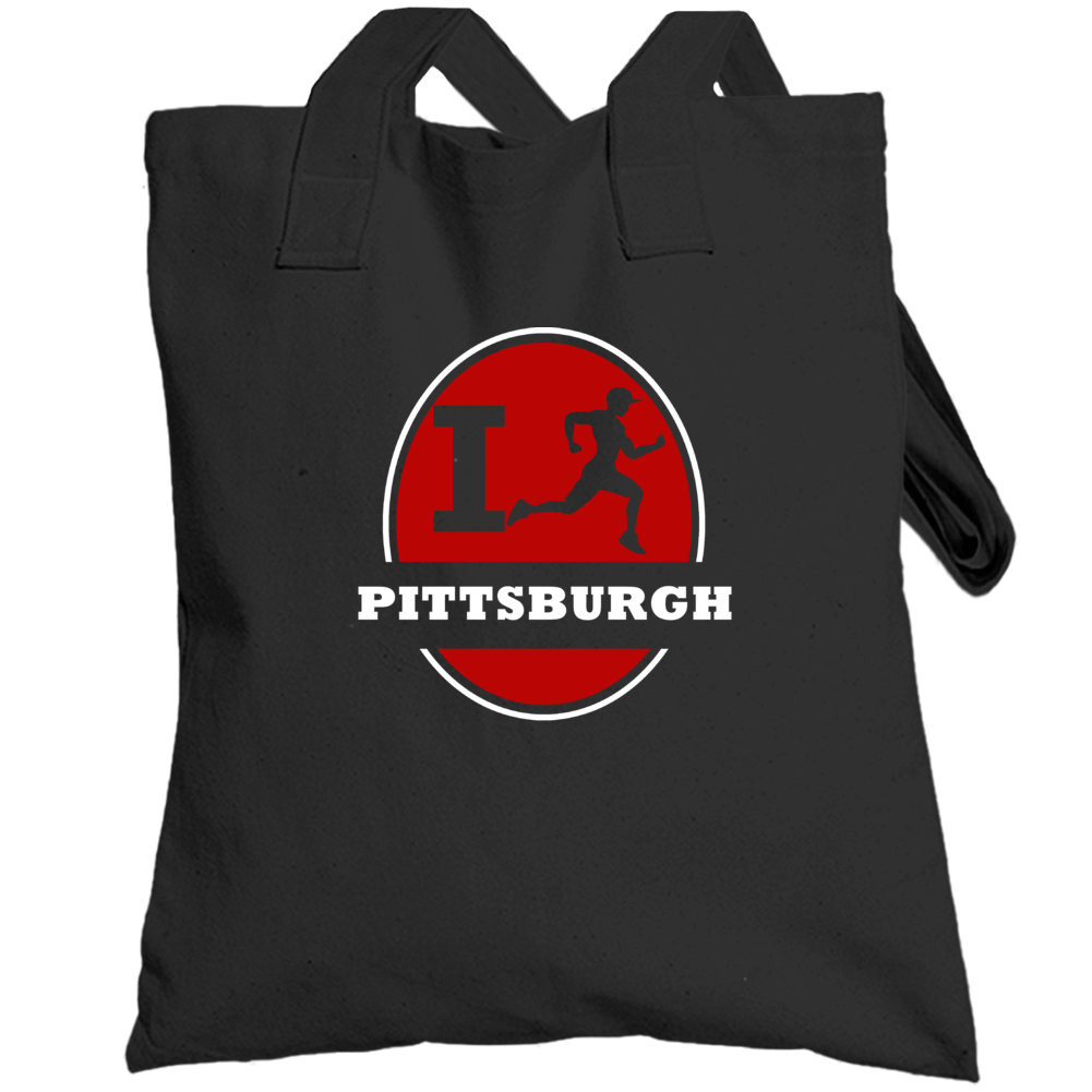 I Run Pittsburgh Jogging Running Totebag I Run Pittsburgh Jogging Running Totebag
