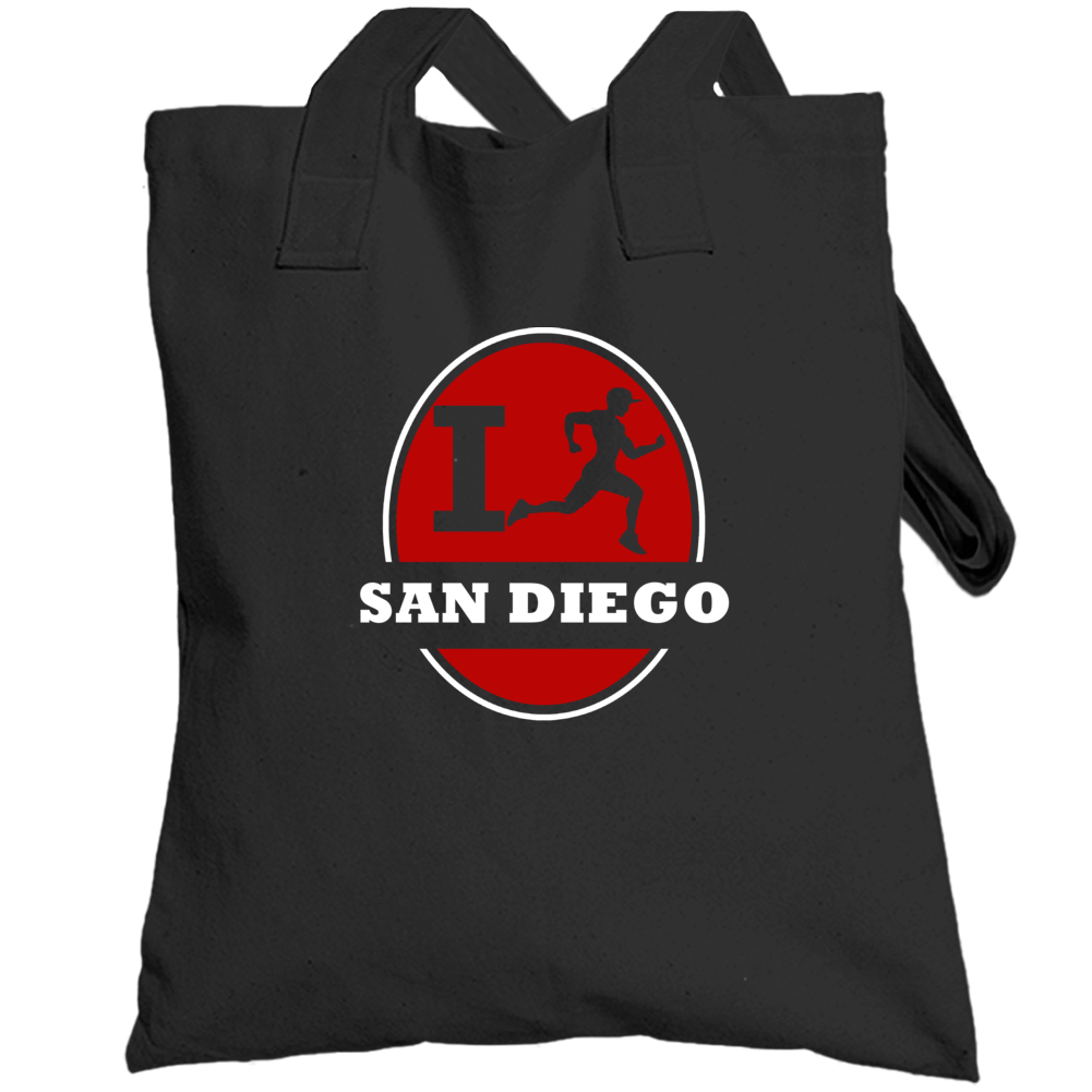 I Run San Diego Jogging Running Totebag I Run San Diego Jogging Running Totebag