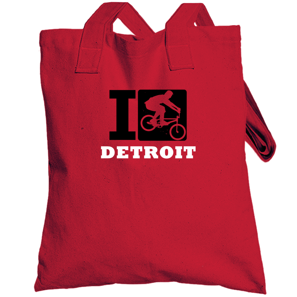 I Cycle Detroit Biking Cycling Totebag I Cycle Detroit Biking Cycling Totebag