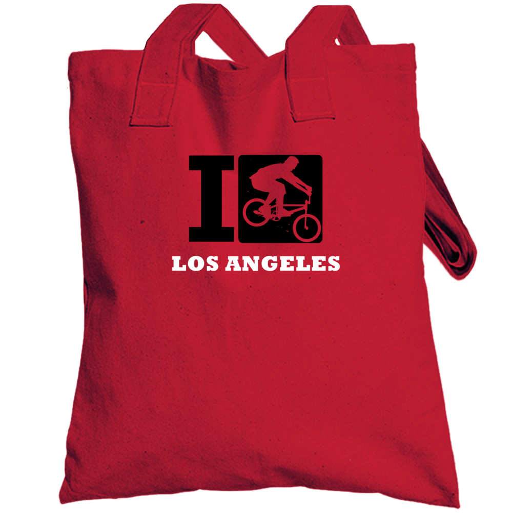 I Cycle Los Angeles Biking Cycling Totebag I Cycle Los Angeles Biking Cycling Totebag