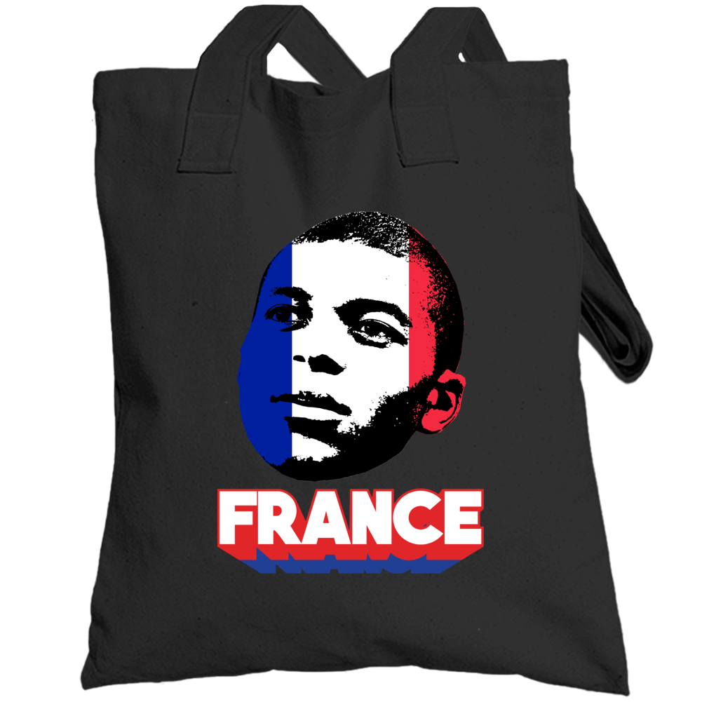 Kylian Mbappe France Big Head Fifa World Cup Fan Totebag