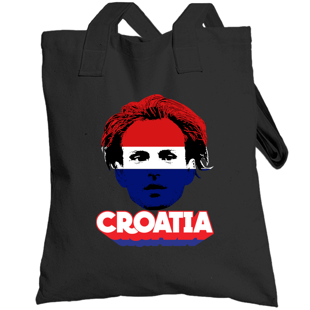 Ivan Rakitic Croatia Flag Big Head Fifa World Cup Fan Totebag