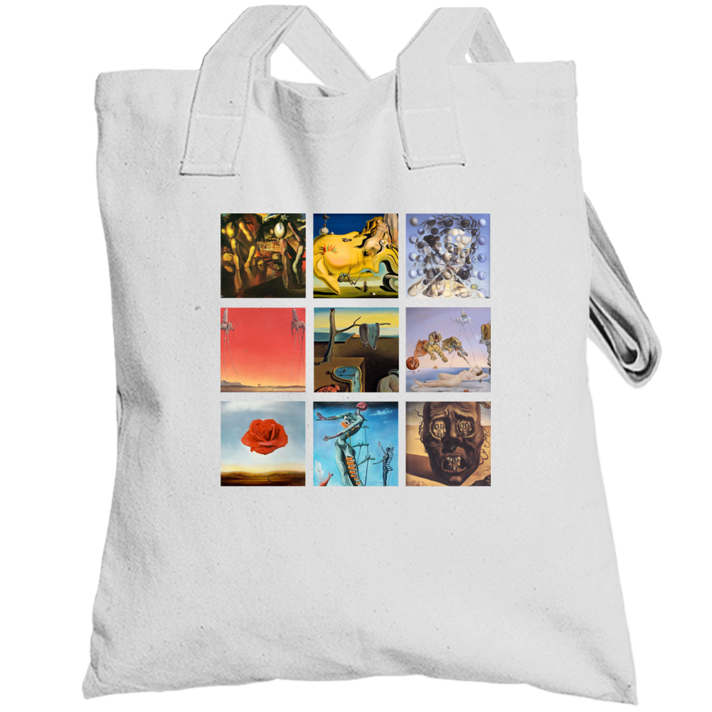 Salvador Dali Art Paintings Cute Trendy Artsy Totebag Salvador Dali Art Paintings Cute Trendy Artsy Totebag