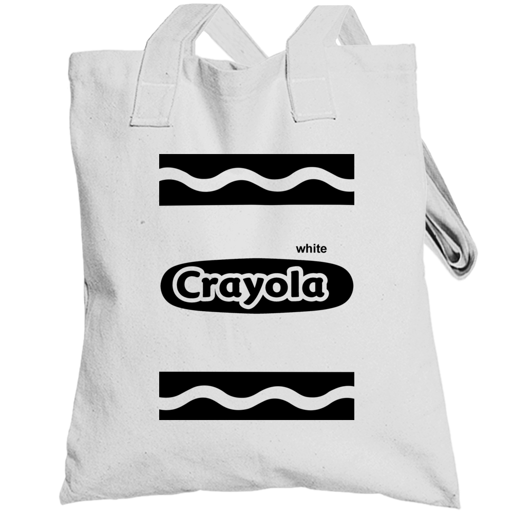 Crayola White Crayon Halloween Costume Cute Funny Totebag