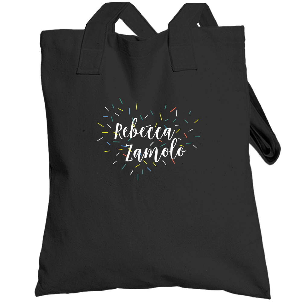 Rebecca Ramolo Pink Confetti Trending Popular Youtube Personality Tote