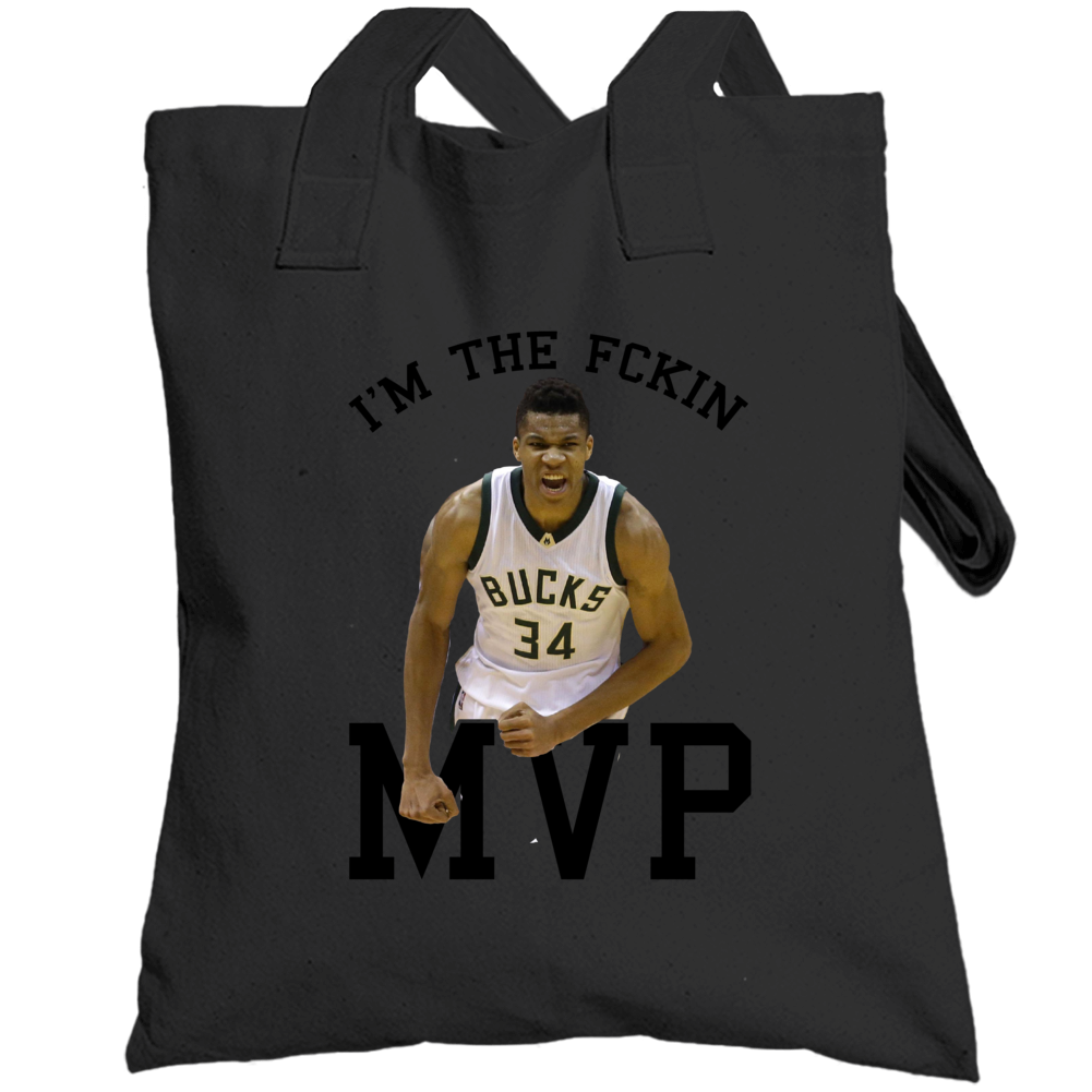 I'm The Fckin Mvp Giannis Antetokounmpo Totebag I'm The Fckin Mvp Giannis Antetokounmpo Totebag