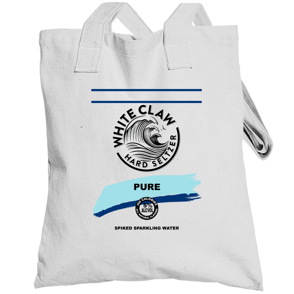 White Claw Pure Hard Seltzer Halloween Costume Totebag White Claw Pure Hard Seltzer Halloween Costume Totebag