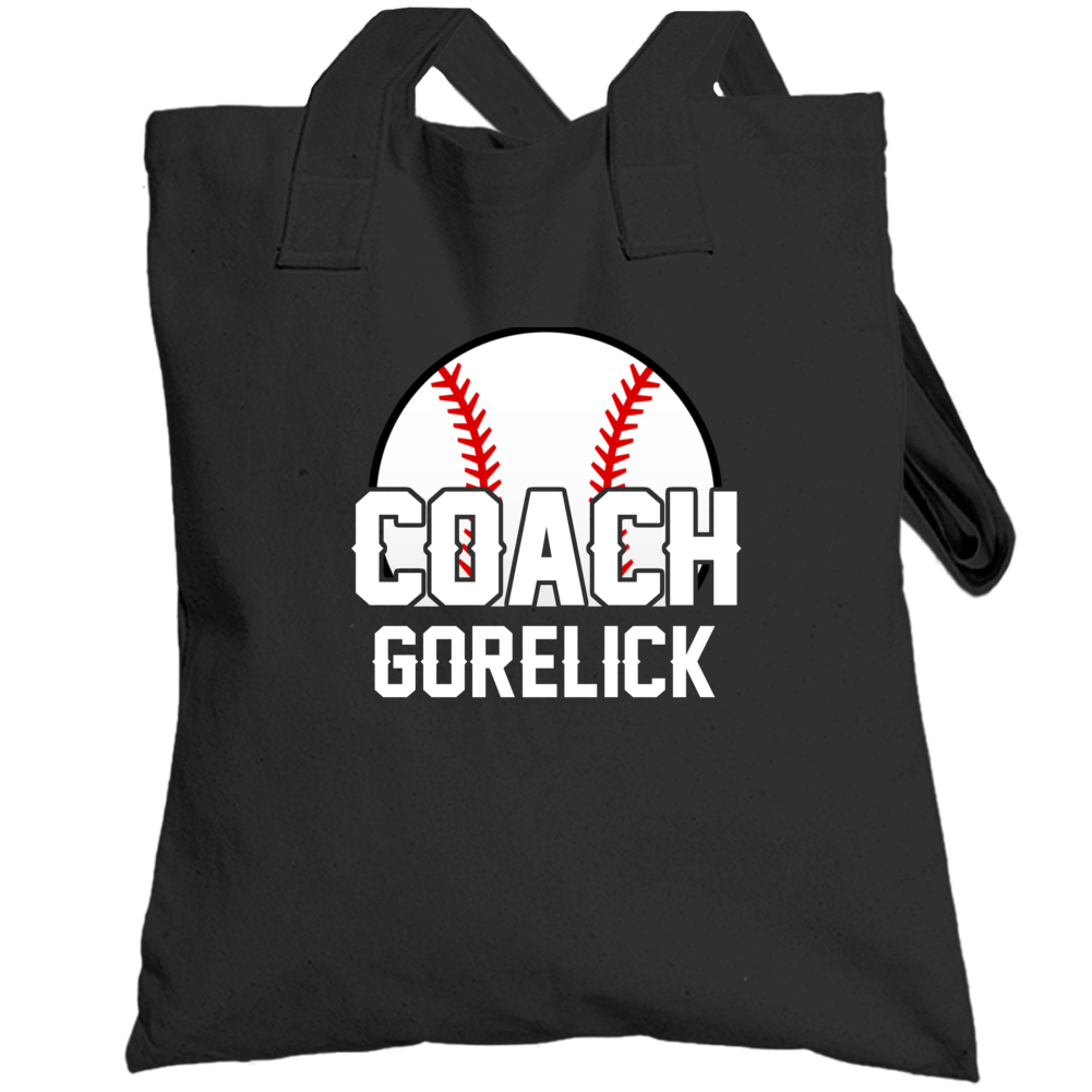 Coach Gorelick Baseball Name Totebag