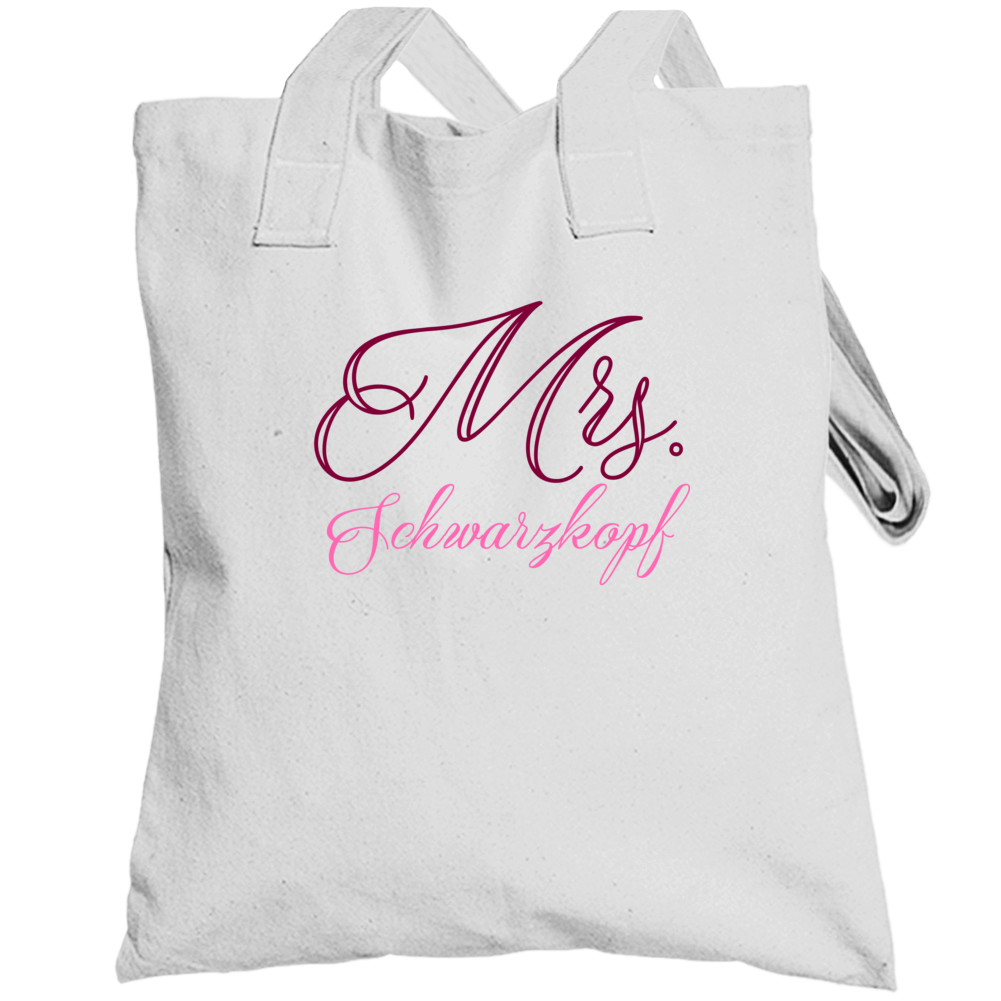 Mrs Schwarzkopf Last Name Funny Totebag Mrs Schwarzkopf Last Name Funny Totebag