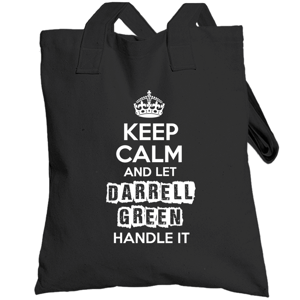 Keep Calm And Let Darrell Green Washington Handle It Totebag Keep Calm And Let Darrell Green Washington Handle It Totebag
