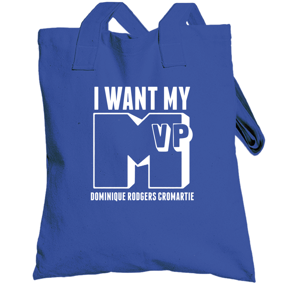 I Want My Mvp Dominique Rodgers Cromartie New York Pro Athlete Totebag