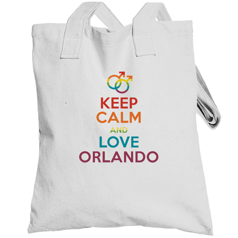 Keep Calm And Love Orlando Gay Pride Lgbt Totebag