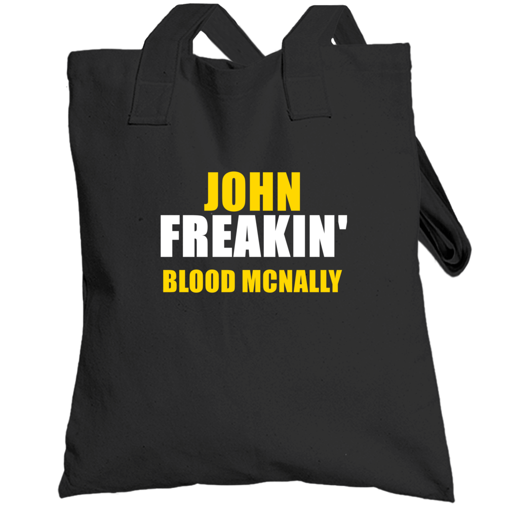 John Freakin Blood Mcnally  Green Bay Hall Of Fame Sports Totebag