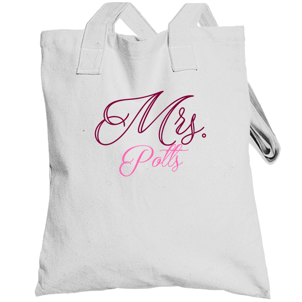 Mrs Potts Last Name Funny Totebag Mrs Potts Last Name Funny Totebag