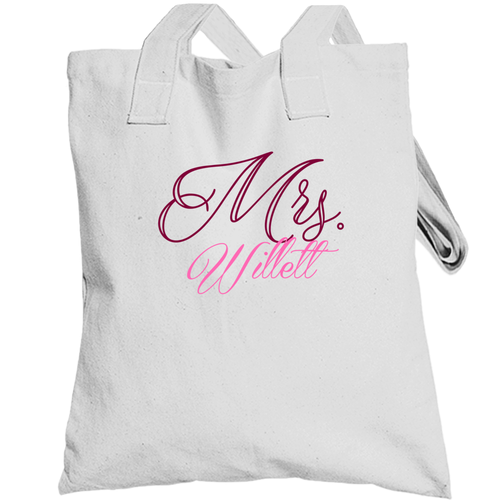 Mrs Willett Last Name Funny Totebag Mrs Willett Last Name Funny Totebag