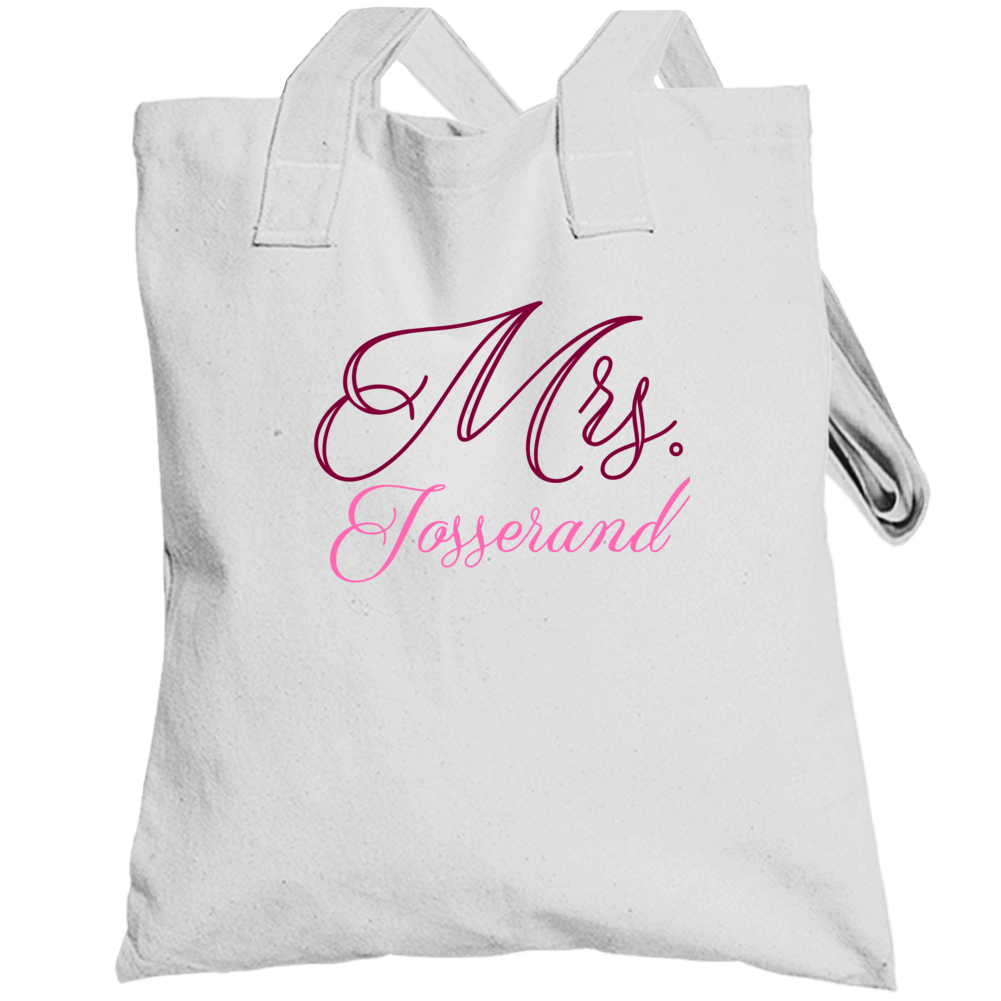 Mrs Josserand Last Name Funny Totebag Mrs Josserand Last Name Funny Totebag