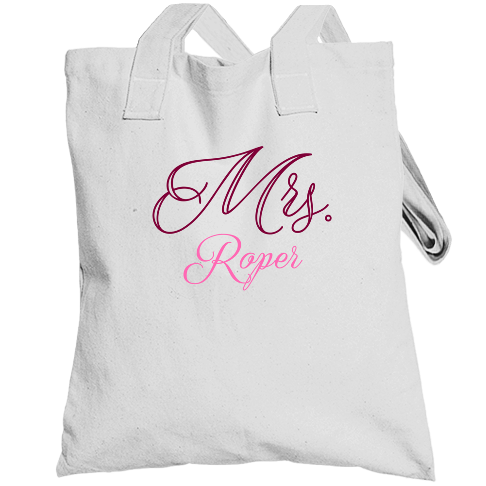 Mrs Roper Last Name Funny Totebag Mrs Roper Last Name Funny Totebag