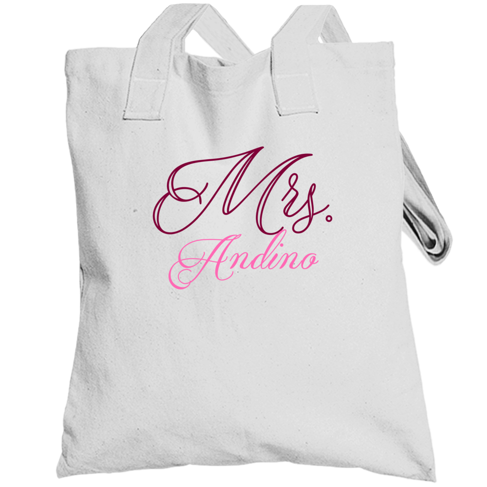 Mrs Andino Last Name Funny Totebag Mrs Andino Last Name Funny Totebag