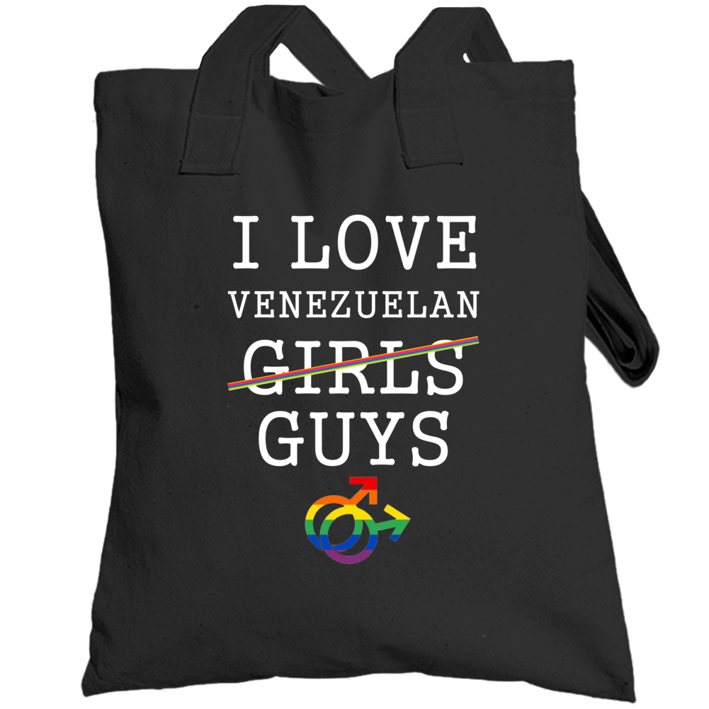 I Love Venezuelans Nationality Gay Pride Totebag I Love Venezuelans Nationality Gay Pride Totebag