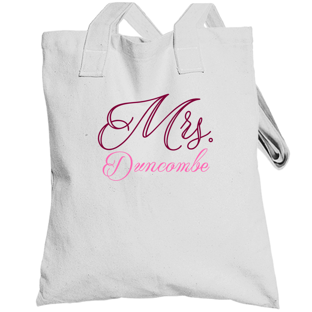 Mrs Duncombe Last Name Funny Totebag Mrs Duncombe Last Name Funny Totebag