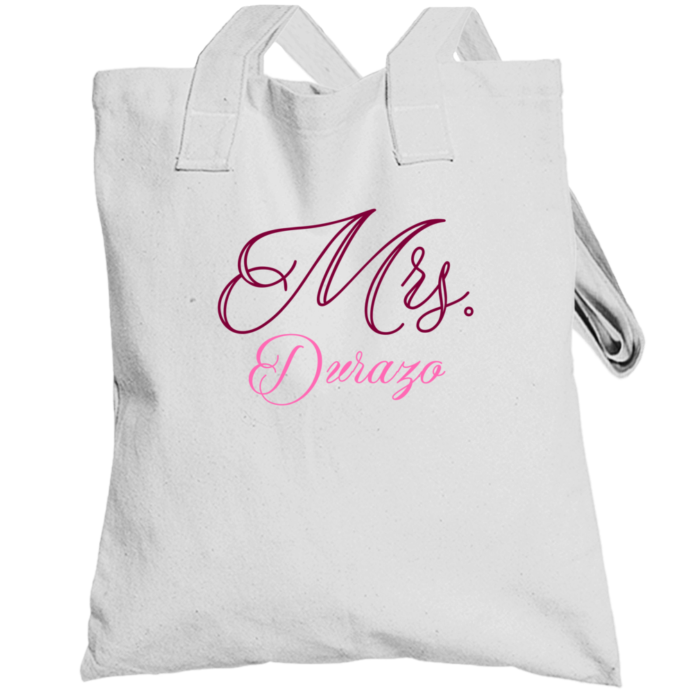 Mrs Durazo Last Name Funny Totebag Mrs Durazo Last Name Funny Totebag