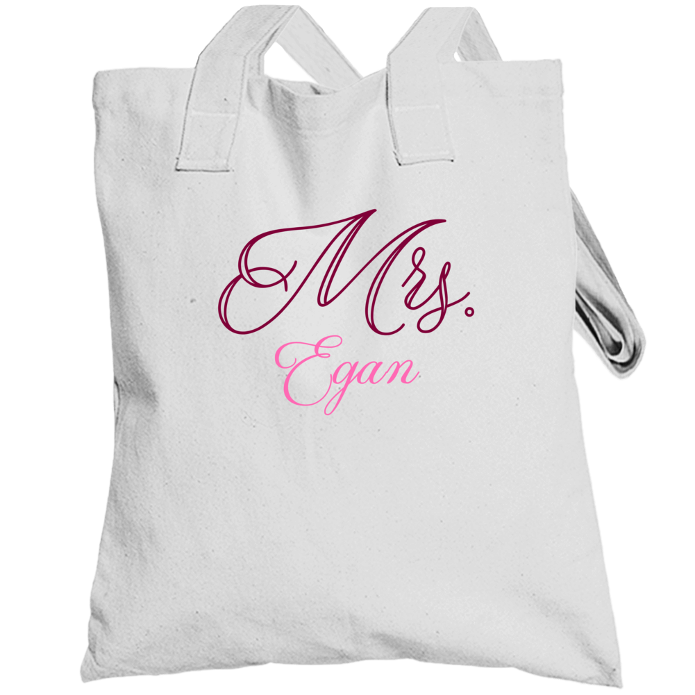Mrs Egan Last Name Funny Totebag Mrs Egan Last Name Funny Totebag