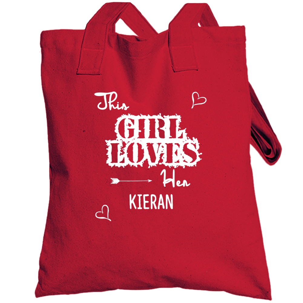 This Girl Loves Her Kieran Cute Relationship Totebag This Girl Loves Her Kieran Cute Relationship Totebag