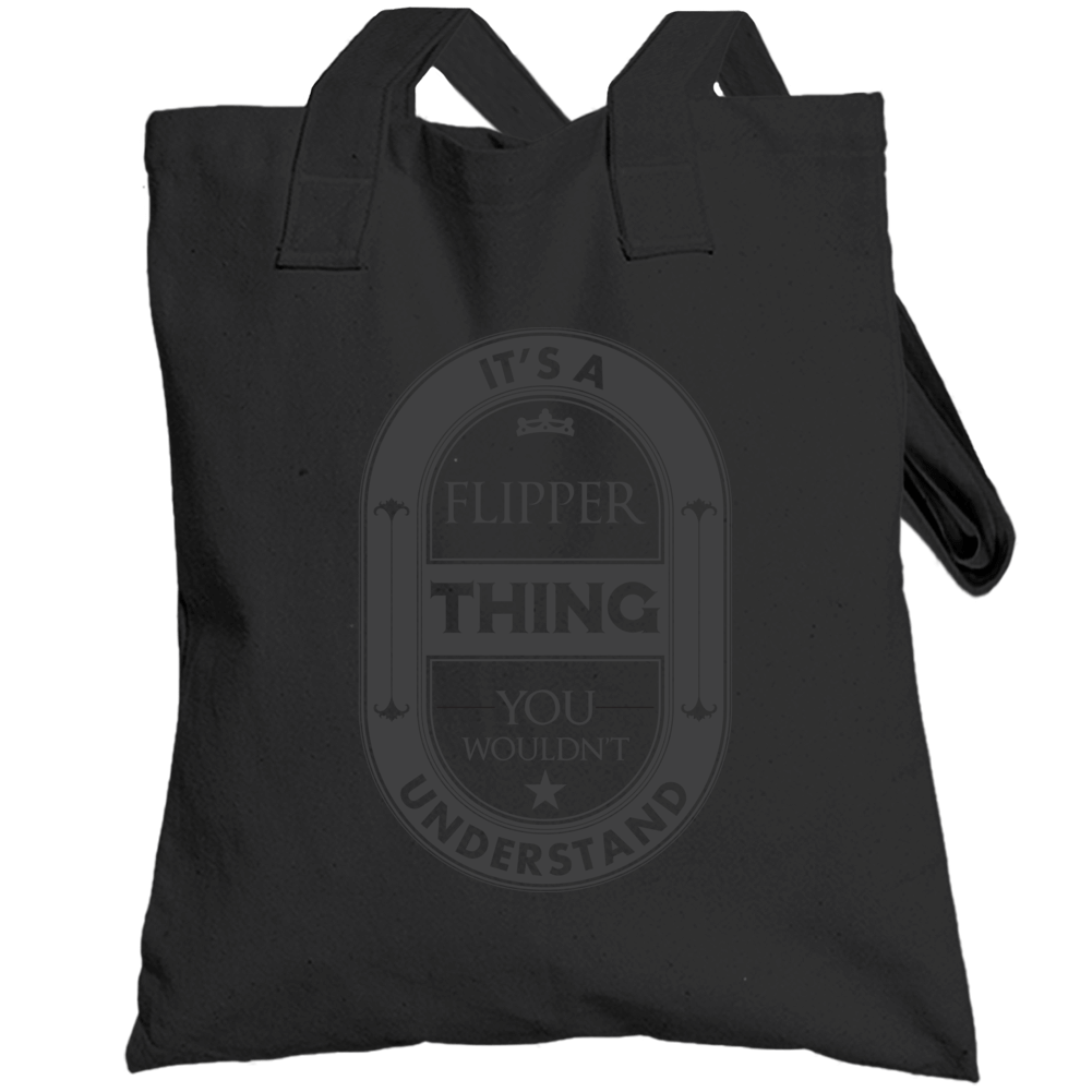 Its A Flipper Thing Beer Label Inspired Name Totebag Its A Flipper Thing Beer Label Inspired Name Totebag