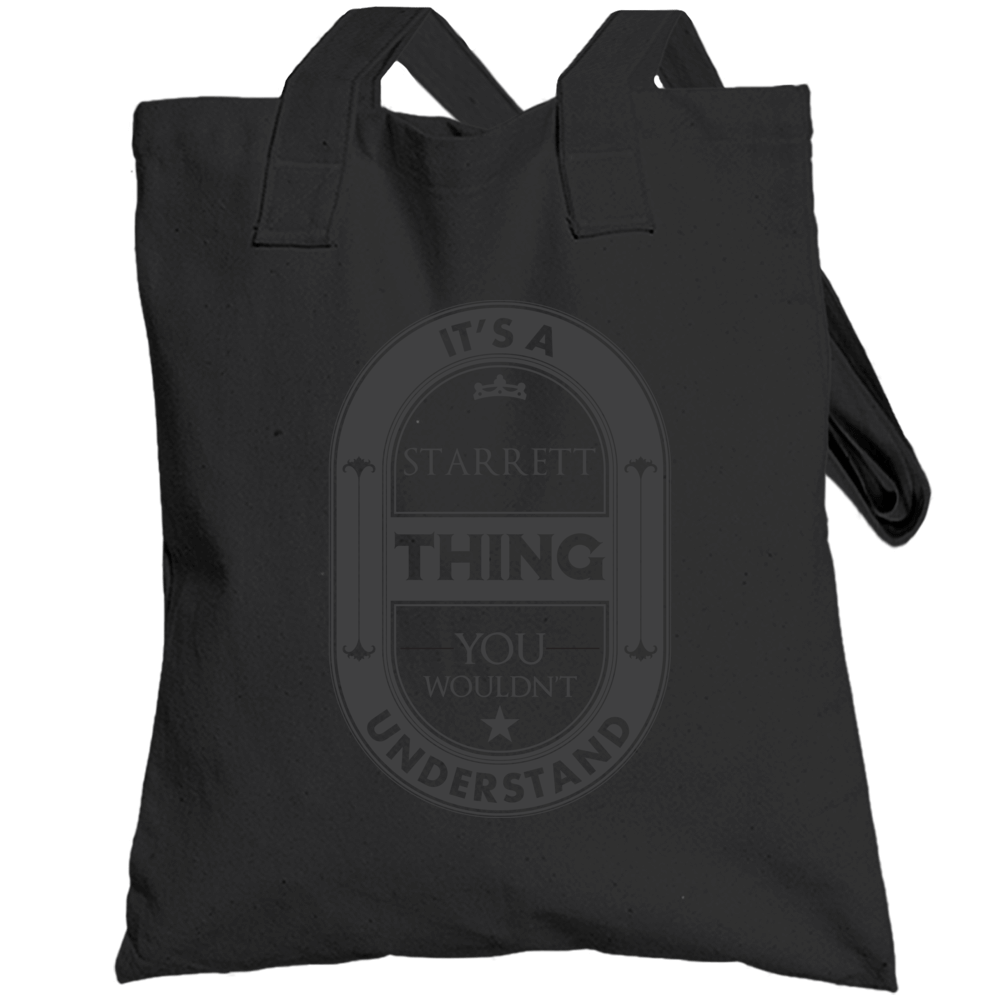 Its A Starrett Thing Beer Label Inspired Name Totebag Its A Starrett Thing Beer Label Inspired Name Totebag