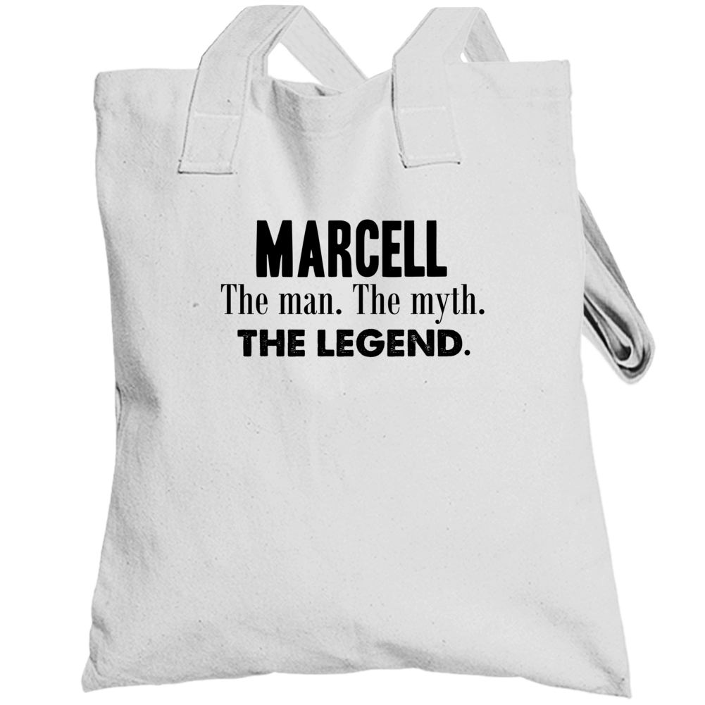 Marcell The Man The Myth The Legend Name Totebag Marcell The Man The Myth The Legend Name Totebag