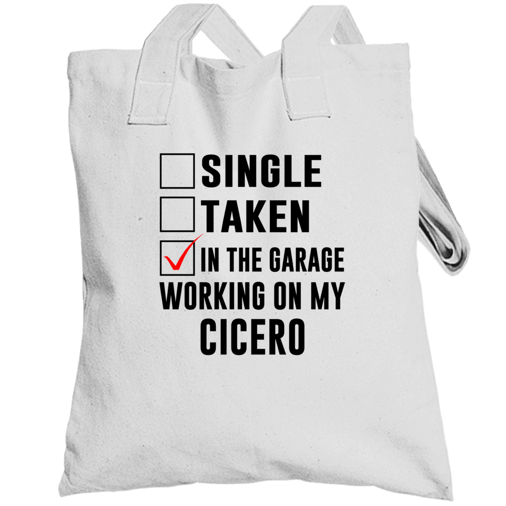 Single Taken Working On My Cicero Funny Car Totebag