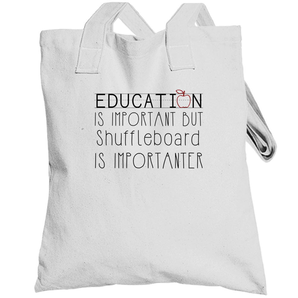 Shuffleboard Is Important Sports Hobbies Totebag Shuffleboard Is Important Sports Hobbies Totebag