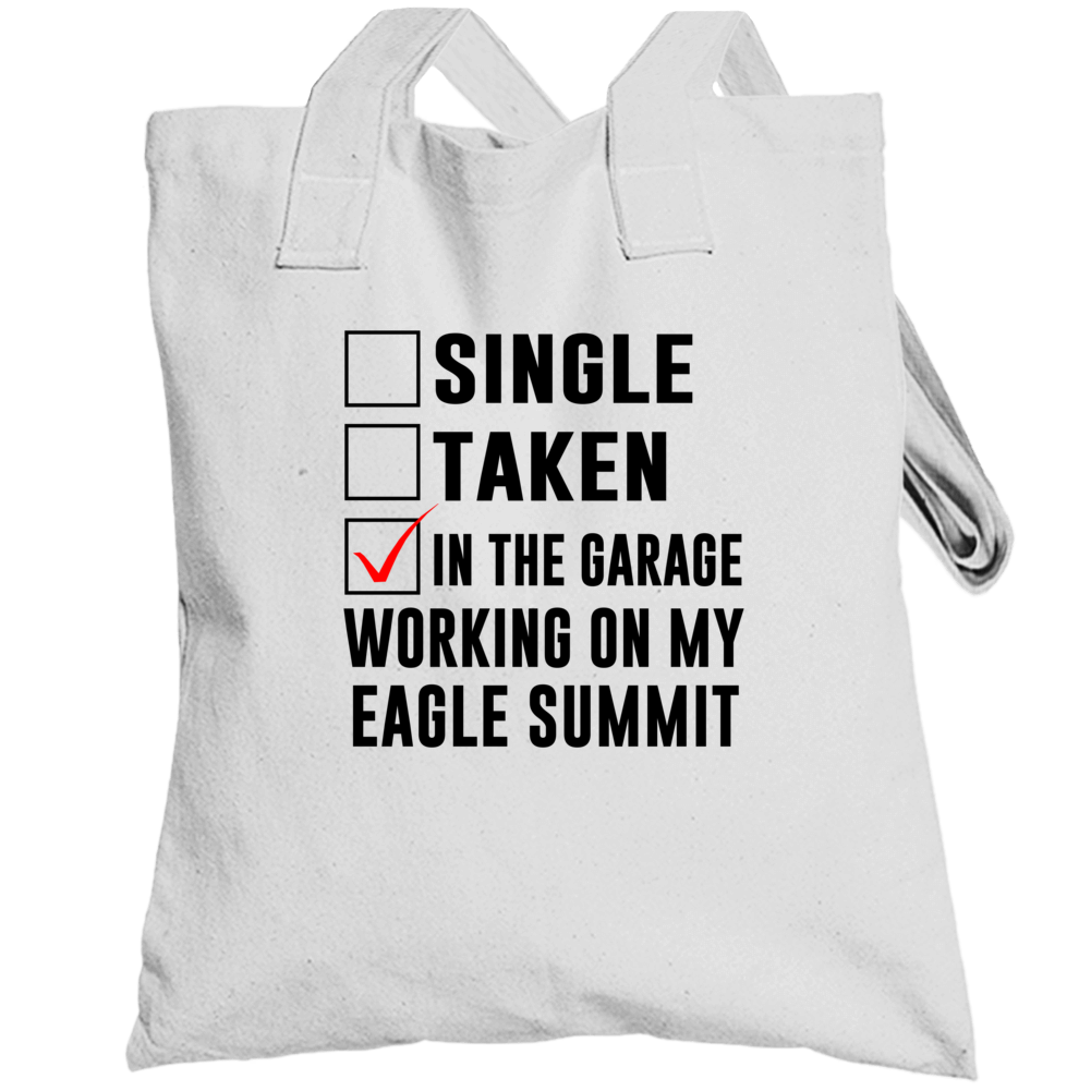 Single Taken Working On My Eagle Summit Funny Car Totebag