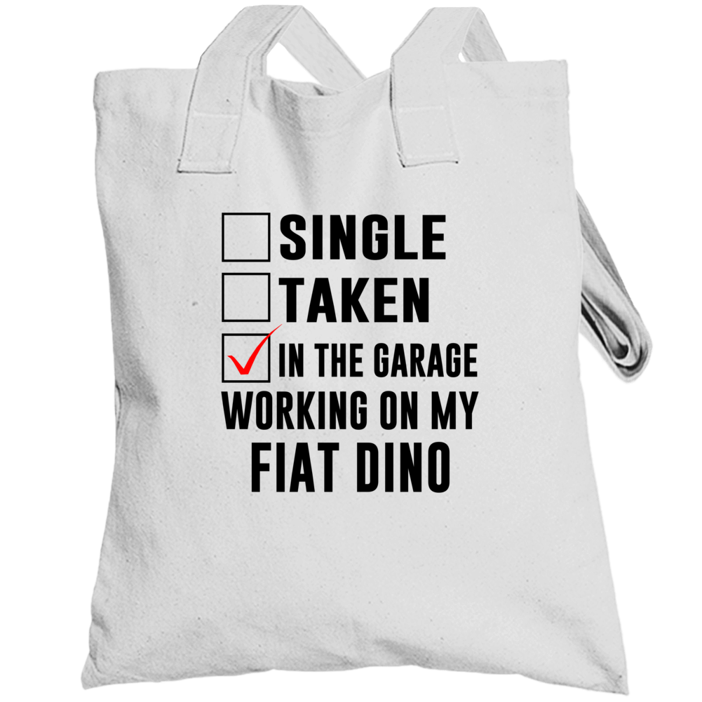 Single Taken Working On My Fiat Dino Funny Car Totebag