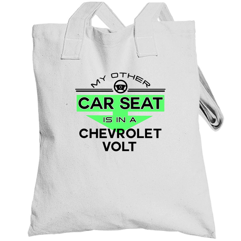 Car Seat In A Chevrolet Volt Funny Kids Car Totebag