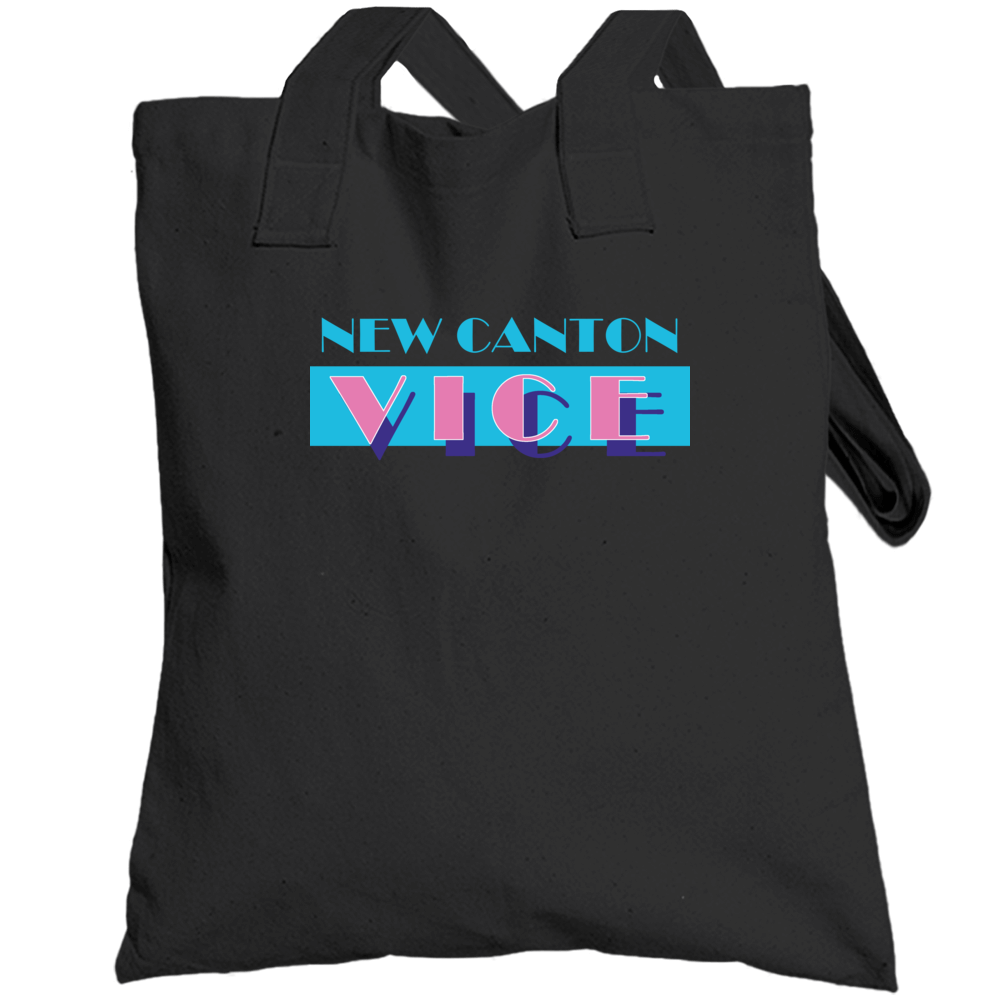 New Canton Vice Police Parody City Illinois Totebag