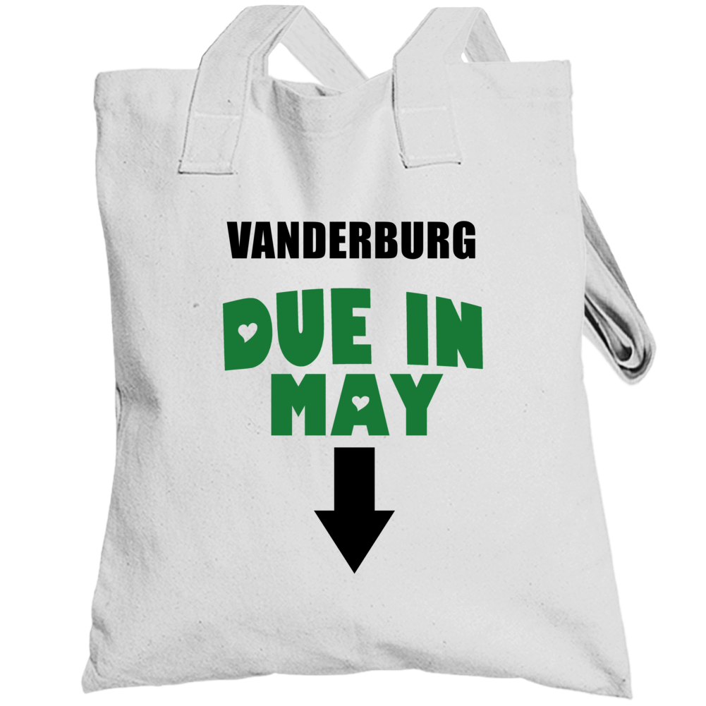 Vanderburg Due In May Last Name Maternity Totebag