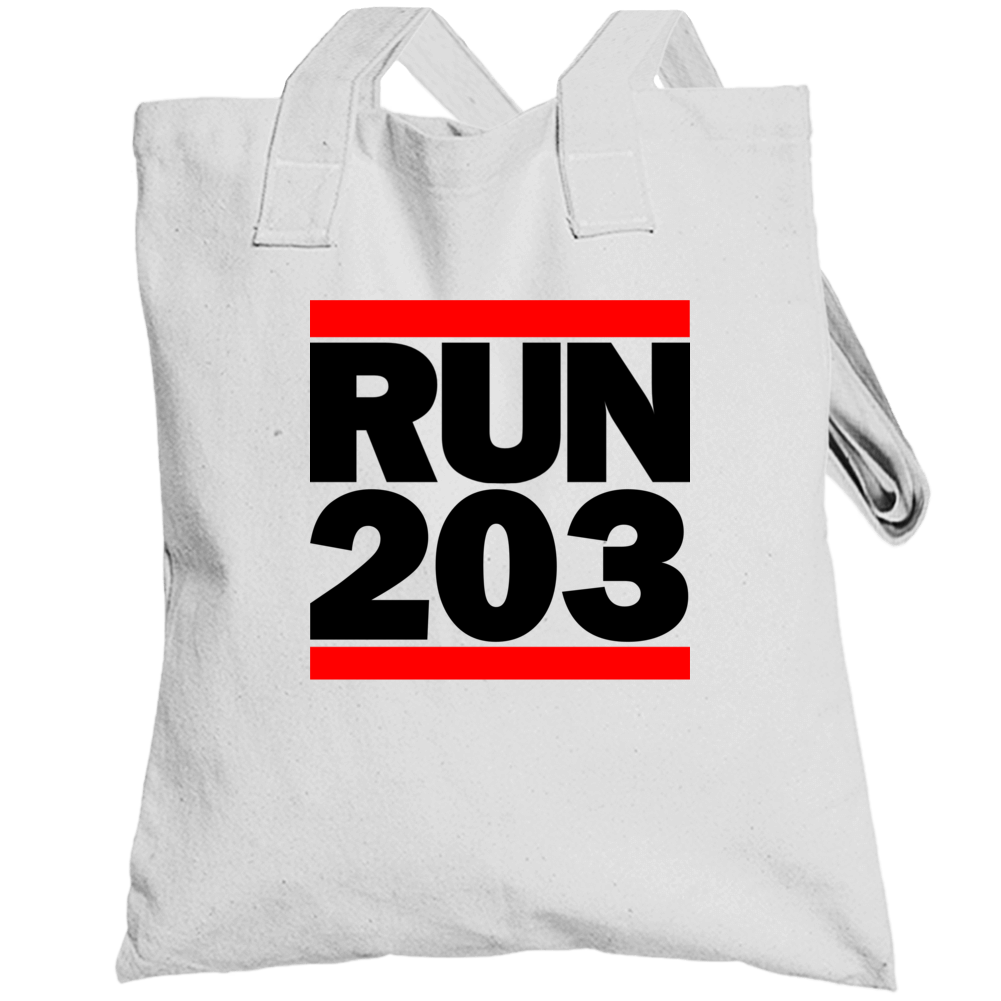 Darien Ct Run 203 Dmc Inspired Totebag