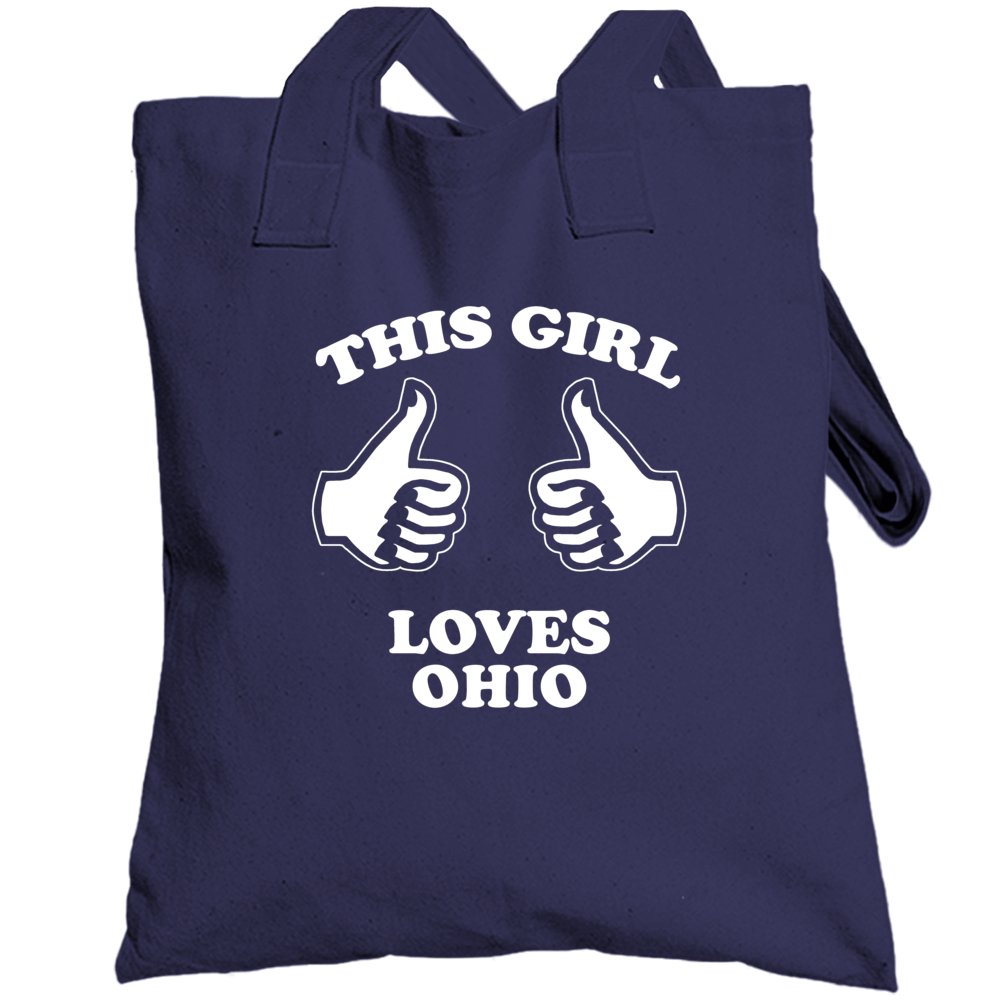 Ohio This Girl Loves Illinois Totebag