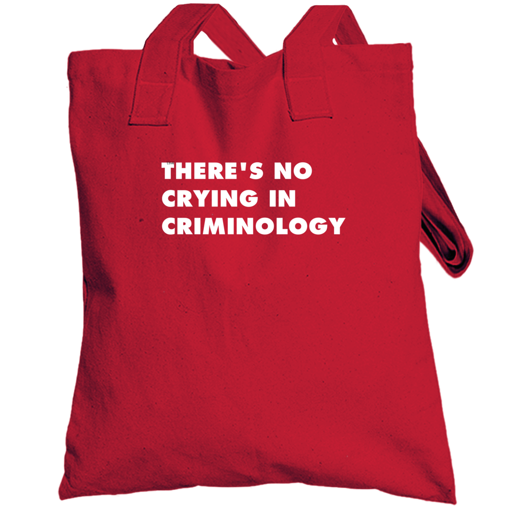 No Crying Criminology Subject Totebag No Crying Criminology Subject Totebag