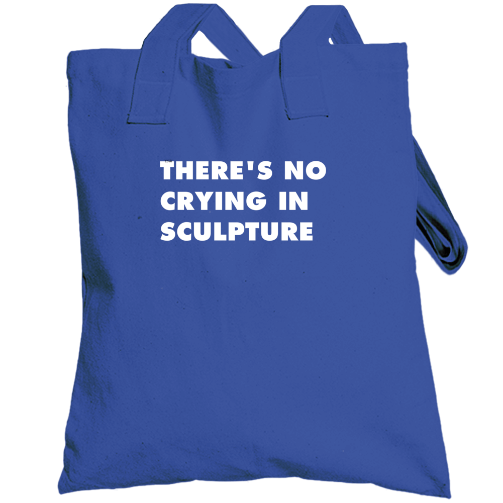 No Crying Sculpture Subject Totebag No Crying Sculpture Subject Totebag