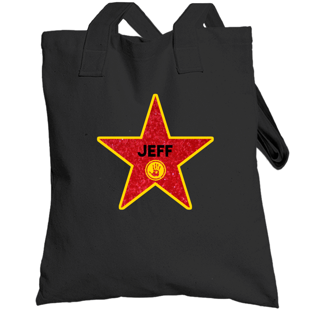 Jeff Hollywood Walk Of Fame Star Name Totebag Jeff Hollywood Walk Of Fame Star Name Totebag