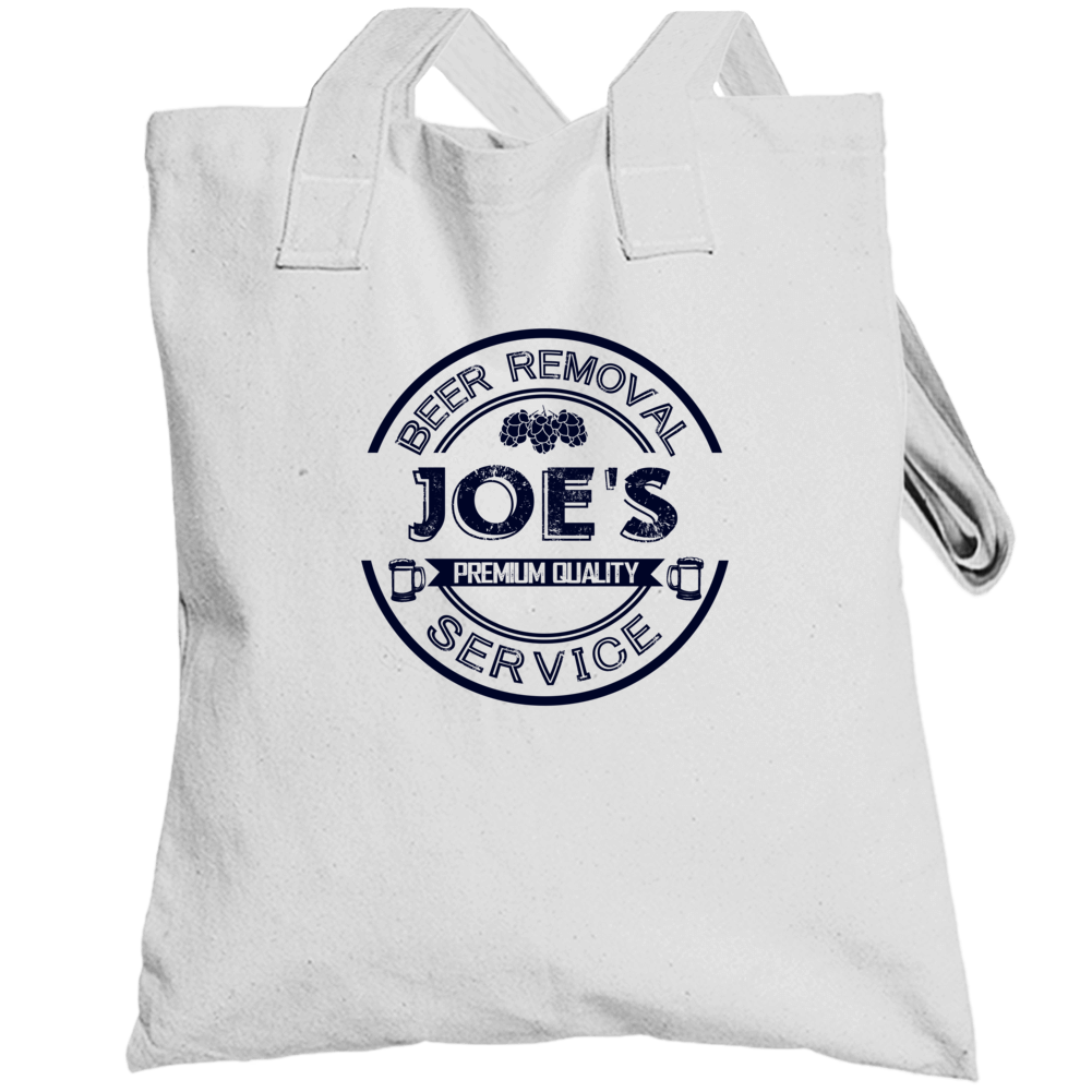 Joe's Beer Removal Service Personalized Party Totebag Joe's Beer Removal Service Personalized Party Totebag