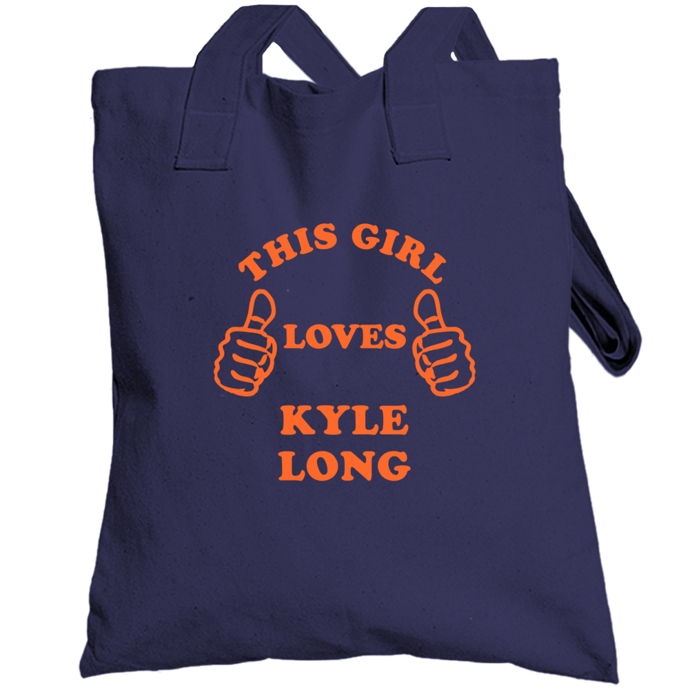 This Girl Loves Kyle Long Chicago Football Totebag This Girl Loves Kyle Long Chicago Football Totebag