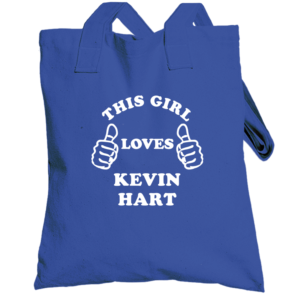 This Girl Loves Kevin Hart Chicago Baseball Totebag