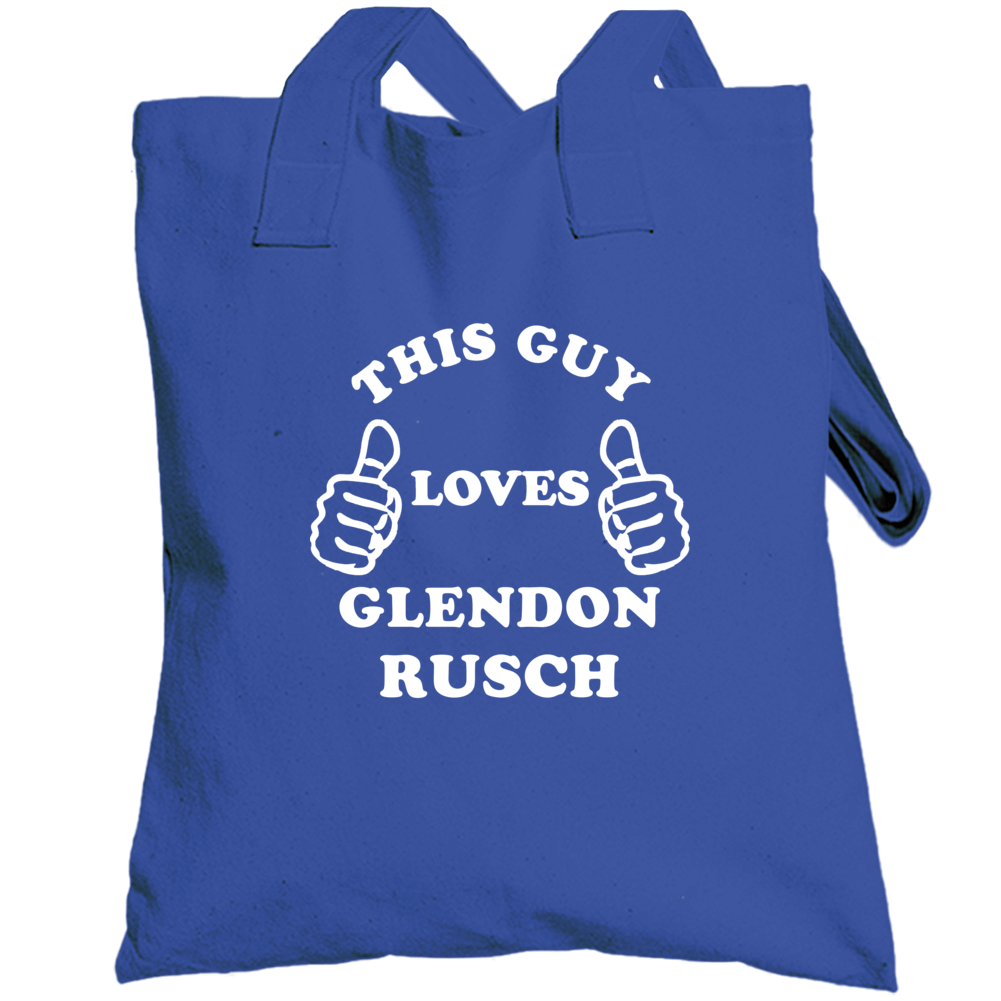 This Guy Loves Glendon Rusch Chicago Baseball Totebag This Guy Loves Glendon Rusch Chicago Baseball Totebag