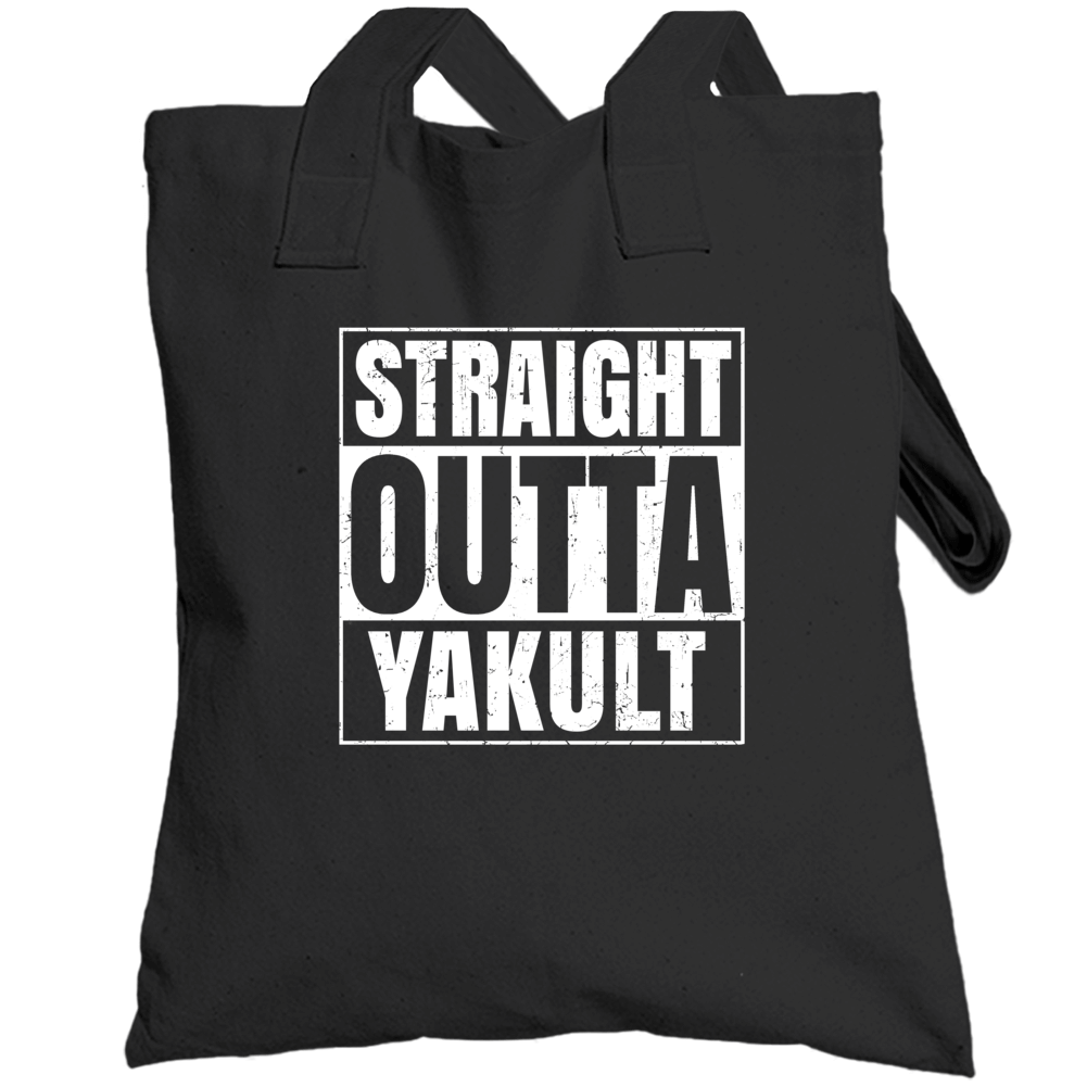 Straight Outta Yakult Food Compton Parody Totebag Straight Outta Yakult Food Compton Parody Totebag