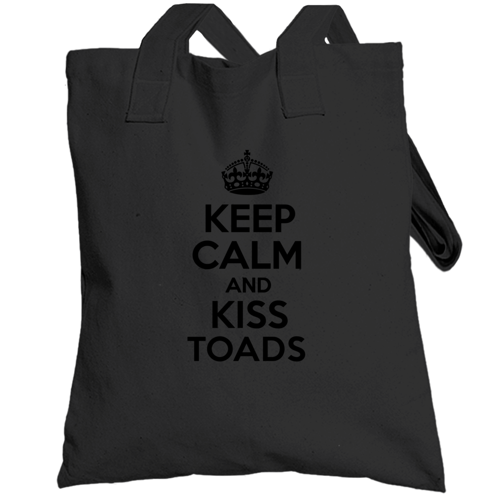 Keep Calm And Kiss Toads Totebag Keep Calm And Kiss Toads Totebag