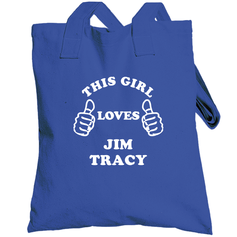 This Girl Loves Jim Tracy Chicago Baseball Totebag This Girl Loves Jim Tracy Chicago Baseball Totebag